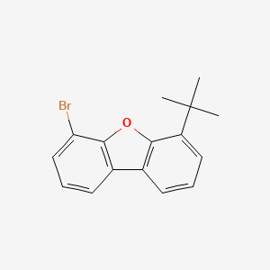 4-Bromo-6-(tert-butyl)dibenzo[b,d]furan chemical structure (CAS 1438391-33-3)