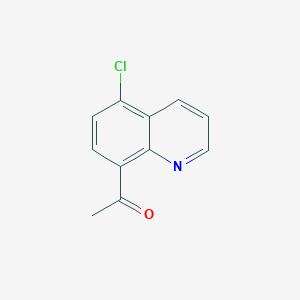 1-(5-Chloroquinolin-8-yl)ethanone chemical structure (CAS 1438559-55-7)