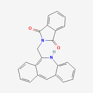 2-((5H-Dibenzo[b,e]azepin-6-yl)methyl)isoindoline-1,3-dione chemical structure (CAS 143878-21-1)