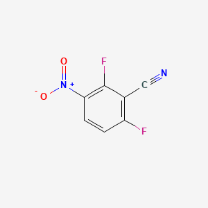 2,6-Difluoro-3-nitrobenzonitrile chemical structure (CAS 143879-77-0)