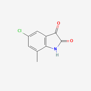 5-Chloro-7-methylindoline-2,3-dione chemical structure (CAS 14389-06-1)