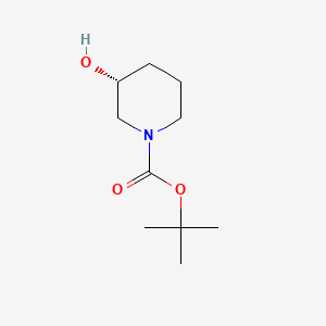 (R)-tert-Butyl 3-hydroxypiperidine-1-carboxylate chemical structure (CAS 143900-43-0)