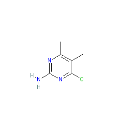 4-Chloro-5,6-dimethylpyrimidin-2-amine chemical structure (CAS 14394-61-7)