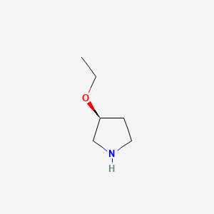 (S)-3-Ethoxypyrrolidine chemical structure (CAS 143943-75-3)