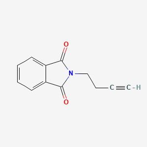 2-(But-3-yn-1-yl)isoindoline-1,3-dione chemical structure (CAS 14396-90-8)