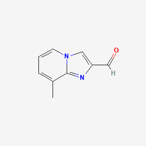 8-Methylimidazo[1,2-a]pyridine-2-carbaldehyde chemical structure (CAS 143982-39-2)