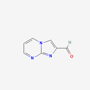Imidazo[1,2-a]pyrimidine-2-carbaldehyde chemical structure (CAS 143982-40-5)