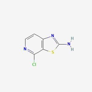 4-Chlorothiazolo[5,4-c]pyridin-2-amine chemical structure (CAS 1439824-01-7)