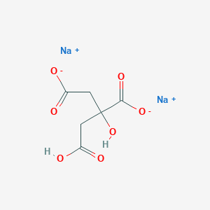 Sodium 2-(carboxymethyl)-2-hydroxysuccinate chemical structure (CAS 144-33-2)