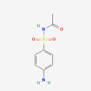 N-((4-Aminophenyl)sulfonyl)acetamide chemical structure (CAS 144-80-9)