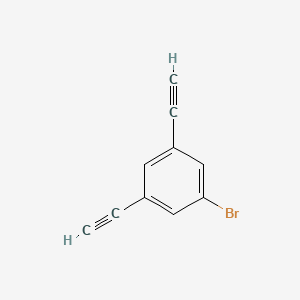 1-Bromo-3,5-diethynylbenzene chemical structure (CAS 144001-08-1)