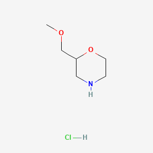2-(Methoxymethyl)morpholine hydrochloride chemical structure (CAS 144053-99-6)