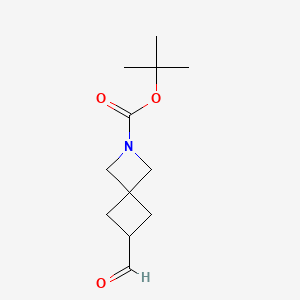 tert-Butyl 6-formyl-2-azaspiro[3.3]heptane-2-carboxylate chemical structure (CAS 1440960-67-7)