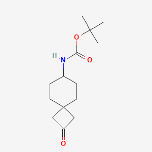 tert-Butyl (2-oxospiro[3.5]nonan-7-yl)carbamate chemical structure (CAS 1440962-35-5)