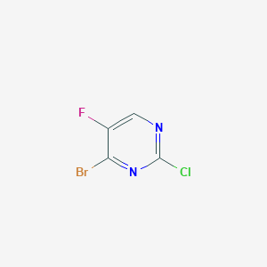4-Bromo-2-chloro-5-fluoropyrimidine chemical structure (CAS 1441422-22-5)