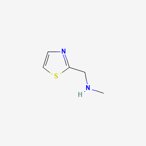 N-Methyl-1-(thiazol-2-yl)methanamine chemical structure (CAS 144163-68-8)
