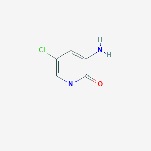 3-Amino-5-chloro-1-methylpyridin-2(1H)-one chemical structure (CAS 1441769-24-9)
