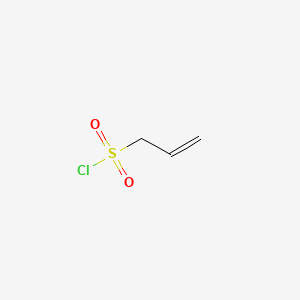 Prop-2-ene-1-sulfonyl chloride chemical structure (CAS 14418-84-9)
