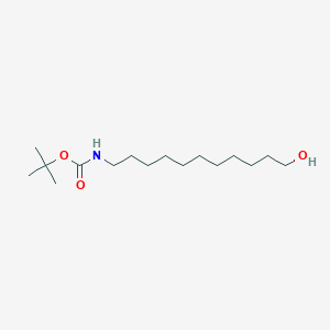 tert-Butyl (11-hydroxyundecyl)carbamate chemical structure (CAS 144191-92-4)