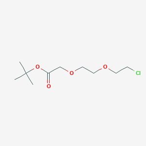 tert-Butyl 2-(2-(2-chloroethoxy)ethoxy)acetate chemical structure (CAS 1442085-43-9)