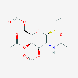(2R,3R,4R,5R,6S)-5-Acetamido-2-(acetoxymethyl)-6-(ethylthio)tetrahydro-2H-pyran-3,4-diyl diacetate chemical structure (CAS 144218-98-4)