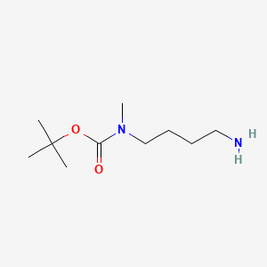 tert-Butyl 4-aminobutyl(methyl)carbamate chemical structure (CAS 144222-23-1)