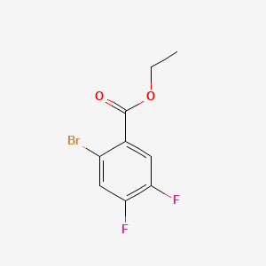 Ethyl 2-bromo-4,5-difluorobenzoate chemical structure (CAS 144267-97-0)