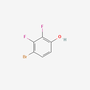 4-Bromo-2,3-difluorophenol chemical structure (CAS 144292-32-0)