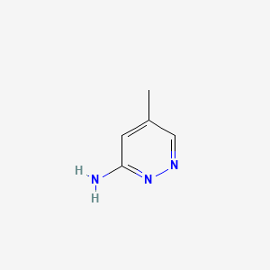 3-Amino-5-methylpyridazine chemical structure (CAS 144294-43-9)