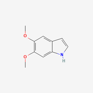 5,6-Dimethoxyindole chemical structure (CAS 14430-23-0)