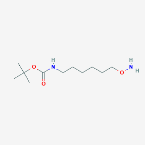 tert-Butyl (6-(aminooxy)hexyl)carbamate chemical structure (CAS 1443054-88-3)