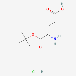 (S)-4-Amino-5-(tert-butoxy)-5-oxopentanoic acid hydrochloride chemical structure (CAS 144313-55-3)