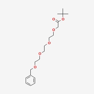 tert-Butyl 1-phenyl-2,5,8,11-tetraoxatridecan-13-oate chemical structure (CAS 1443467-88-6)
