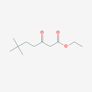 Ethyl 6,6-dimethyl-3-oxoheptanoate chemical structure (CAS 144363-49-5)