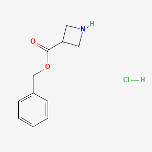 Benzyl azetidine-3-carboxylate hydrochloride chemical structure (CAS 1443979-76-7)