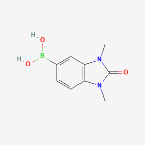 (1,3-Dimethyl-2-oxo-2,3-dihydro-1H-benzo[d]imidazol-5-yl)boronic acid chemical structure (CAS 1443987-72-1)