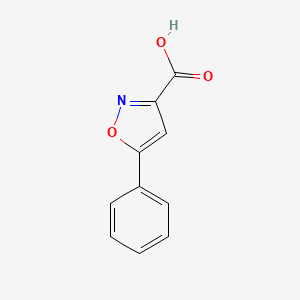 5-Phenylisoxazole-3-carboxylic acid chemical structure (CAS 14441-90-8)
