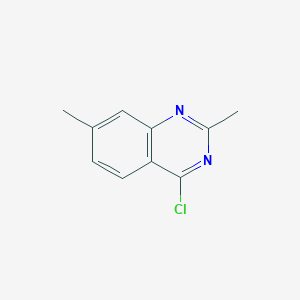 4-Chloro-2,7-dimethylquinazoline chemical structure (CAS 1444351-21-6)