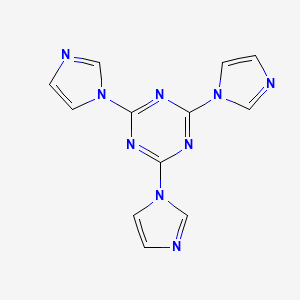 2,4,6-Tri(1H-imidazol-1-yl)-1,3,5-triazine chemical structure (CAS 14445-75-1)