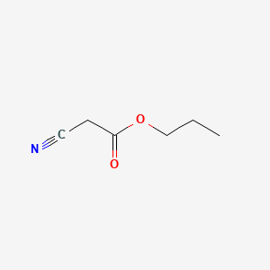 Propyl 2-cyanoacetate chemical structure (CAS 14447-15-5)