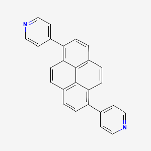 1,6-Di(pyridin-4-yl)pyrene chemical structure (CAS 1444821-91-3)