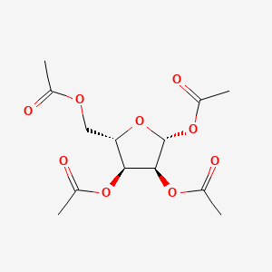 (2R,3S,4S,5S)-5-(Acetoxymethyl)tetrahydrofuran-2,3,4-triyl triacetate chemical structure (CAS 144490-03-9)