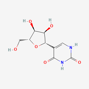 5-((2S,3R,4S,5R)-3,4-Dihydroxy-5-(hydroxymethyl)tetrahydrofuran-2-yl)pyrimidine-2,4(1H,3H)-dione chemical structure (CAS 1445-07-4)