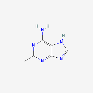2-Methyl-1H-purin-6-amine chemical structure (CAS 1445-08-5)