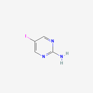 2-Amino-5-iodopyrimidine chemical structure (CAS 1445-39-2)