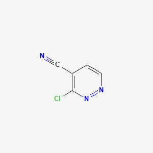 3-Chloropyridazine-4-carbonitrile chemical structure (CAS 1445-56-3)