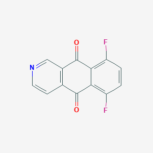 6,9-Difluorobenzo[g]isoquinoline-5,10-dione chemical structure (CAS 144511-13-7)