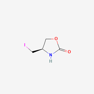 (R)-4-(Iodomethyl)oxazolidin-2-one chemical structure (CAS 144542-46-1)
