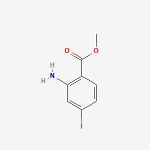 Methyl 2-amino-4-iodobenzoate chemical structure (CAS 144550-76-5)