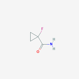 1-Fluorocyclopropane-1-carboxamide chemical structure (CAS 1445685-01-7)